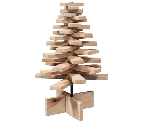 Árbol de Navidad de madera de adorno madera maciza pino 60 cm