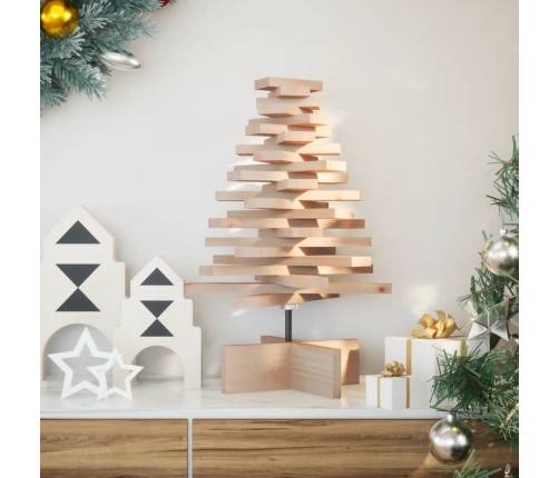 Árbol de Navidad de madera de adorno madera maciza pino 60 cm