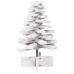 Árbol de Navidad de adorno madera maciza pino blanco 60 cm