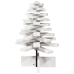 Árbol de Navidad de adorno madera maciza pino blanco 60 cm