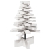 Árbol de Navidad de adorno madera maciza pino blanco 60 cm