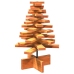 Árbol de Navidad de adorno madera maciza pino marrón cera 60 cm