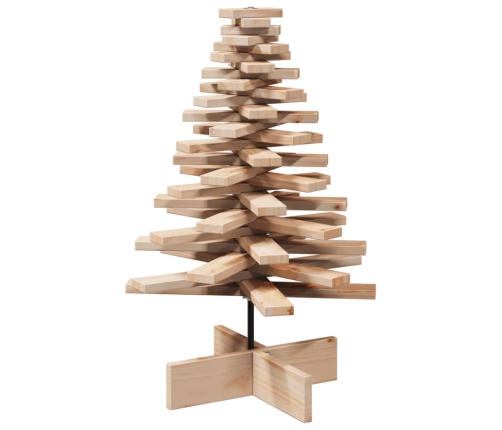 Árbol de Navidad de madera de adorno madera maciza pino 80 cm