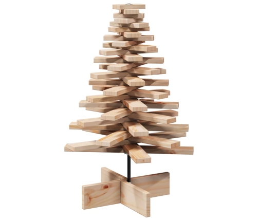 Árbol de Navidad de madera de adorno madera maciza pino 80 cm