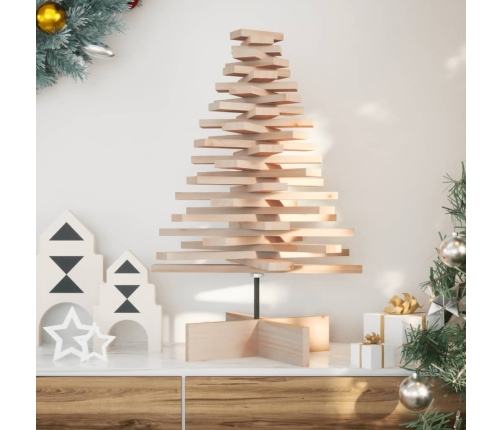 Árbol de Navidad de madera de adorno madera maciza pino 80 cm