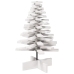 Árbol Navidad de adorno madera maciza pino blanco 80 cm