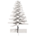 Árbol Navidad de adorno madera maciza pino blanco 80 cm