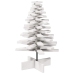 Árbol Navidad de adorno madera maciza pino blanco 80 cm