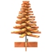 Árbol de Navidad de adorno madera maciza pino marrón cera 80 cm