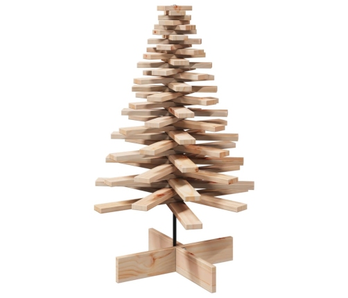 Árbol de Navidad de madera de adorno madera maciza pino 100 cm