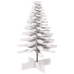 Árbol de Navidad de adorno madera maciza pino blanco 100 cm