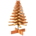 Árbol Navidad de adorno madera maciza pino marrón cera 100 cm