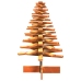 Árbol Navidad de adorno madera maciza pino marrón cera 100 cm