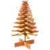 Árbol Navidad de adorno madera maciza pino marrón cera 100 cm