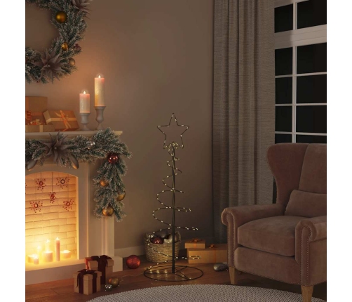 VidaXL LED para árbol de Navidad 80 LED blanco cálido 120 cm