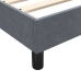 Cama box spring sin colchón terciopelo gris oscuro 80x210 cm