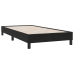 Cama box spring sin colchón cuero sintético negro 80x210 cm