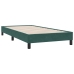 Cama box spring sin colchón terciopelo verde oscuro 80x210 cm