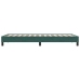 Cama box spring sin colchón terciopelo verde oscuro 80x210 cm