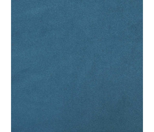 Cama box spring sin colchón terciopelo azul oscuro 80x210 cm