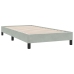 Cama box spring sin colchón terciopelo gris claro 90x210 cm