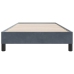 Cama box spring sin colchón terciopelo gris oscuro 90x210 cm