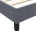 Cama box spring sin colchón terciopelo gris oscuro 90x210 cm