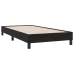 Cama box spring sin colchón cuero sintético negro 90x210 cm