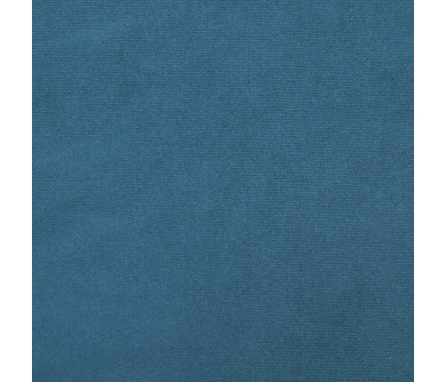 Cama box spring sin colchón terciopelo azul oscuro 90x210 cm