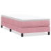 Cama box spring sin colchón terciopelo rosa 90x210 cm