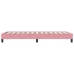 Cama box spring sin colchón terciopelo rosa 90x210 cm