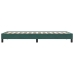 Cama box spring sin colchón terciopelo verde oscuro 100x210 cm