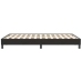 Cama box spring sin colchón cuero sintético negro 120x210 cm