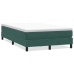 Cama box spring sin colchón terciopelo verde oscuro 120x210 cm