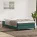 Cama box spring sin colchón terciopelo verde oscuro 120x210 cm