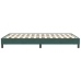 Cama box spring sin colchón terciopelo verde oscuro 120x210 cm