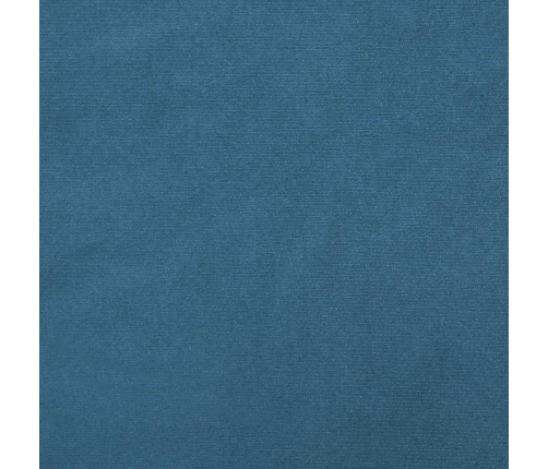 Cama box spring sin colchón terciopelo azul oscuro 120x210 cm