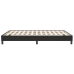 Cama box spring sin colchón cuero sintético negro 140x210 cm