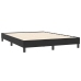 Cama box spring sin colchón cuero sintético negro 140x210 cm