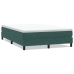 Cama box spring sin colchón terciopelo verde oscuro 140x210 cm