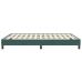 Cama box spring sin colchón terciopelo verde oscuro 140x210 cm