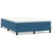 Cama box spring sin colchón terciopelo azul oscuro 140x210 cm