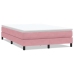 Cama box spring sin colchón terciopelo rosa 140x210 cm