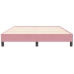 Cama box spring sin colchón terciopelo rosa 140x210 cm