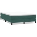 Cama box spring sin colchón terciopelo verde oscuro 160x210 cm