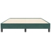 Cama box spring sin colchón terciopelo verde oscuro 160x210 cm