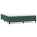 Cama box spring sin colchón terciopelo verde oscuro 180x210 cm