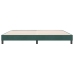 Cama box spring sin colchón terciopelo verde oscuro 180x210 cm