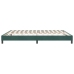 Cama box spring sin colchón terciopelo verde oscuro 180x210 cm