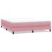 Cama box spring sin colchón terciopelo rosa 180x210 cm